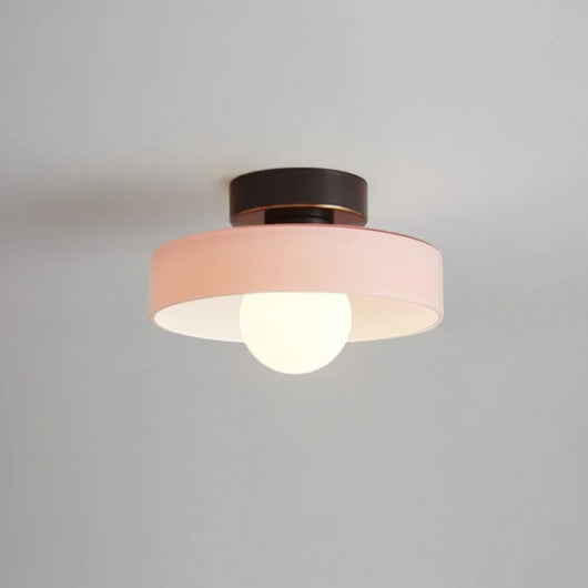 Brass Glass Dome Ceiling Light