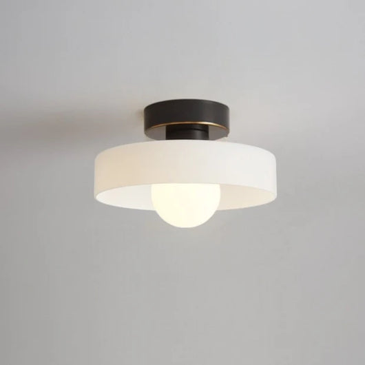 Brass Glass Dome Ceiling Light