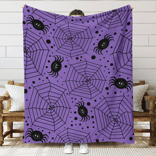 Halloween design plush throw blanket