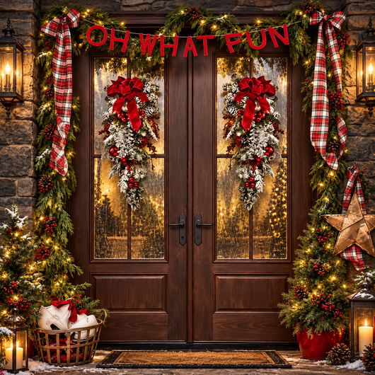Classic Christmas Door Wreath