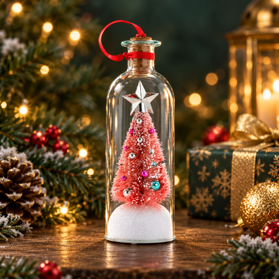 Recordable Christmas Tree Message Bottle