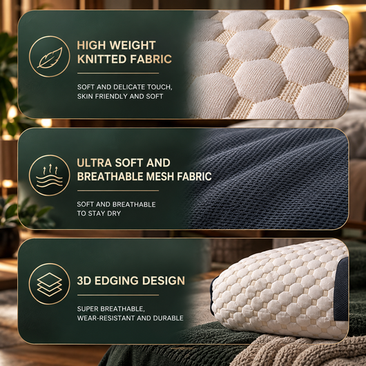Contoured Neck Support Pillow