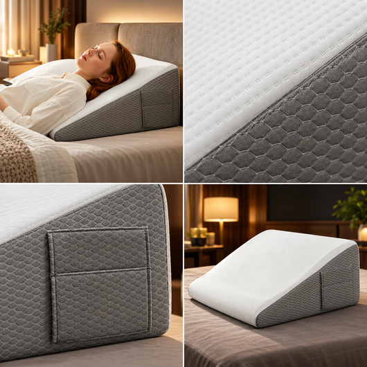 Gel Memory Foam Bed Wedge Pillow