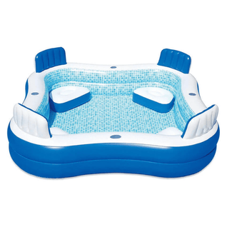 Inflatable Pool with Seats and Cover