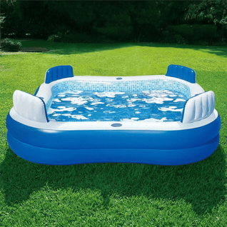 Inflatable Pool with Seats and Cover