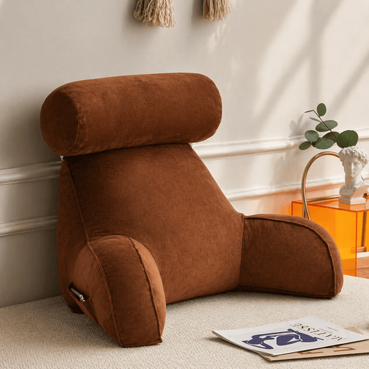 Backrest Pillow with Arms and Headrest