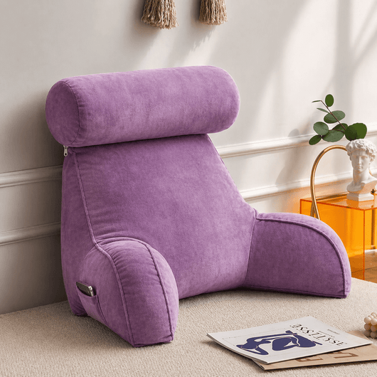 Backrest Pillow with Arms and Headrest
