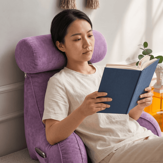Backrest Pillow with Arms and Headrest