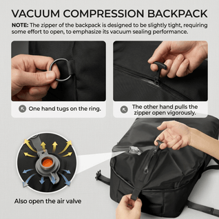 Waterproof Travel Backpack with Vacuum Compression