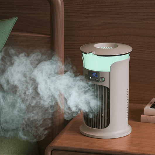 Mini Desktop Air Cooler with LED Light