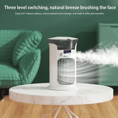 Mini Desktop Air Cooler with LED Light
