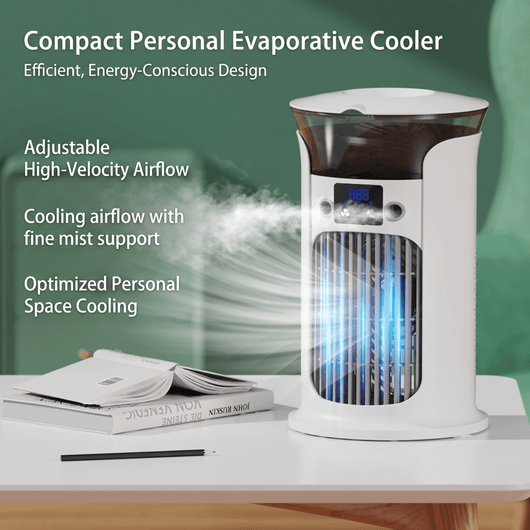 Mini Desktop Air Cooler with LED Light