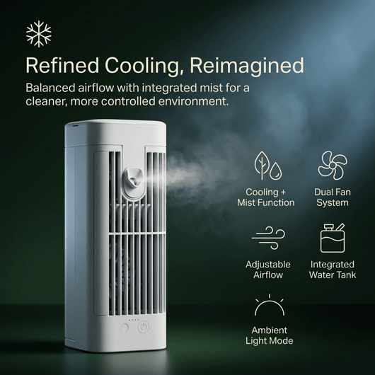 Portable Misting Desk Fan
