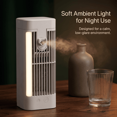 Portable Misting Desk Fan