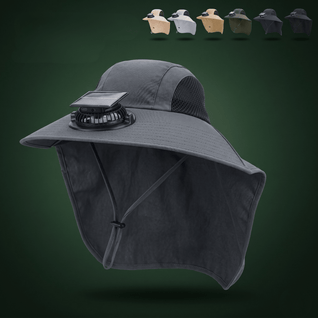 Solar Powered Fan Hat