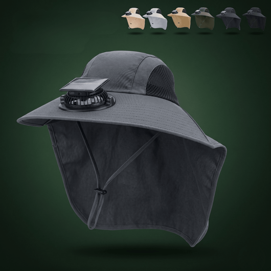 Solar Powered Fan Hat