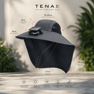 Solar Powered Fan Hat