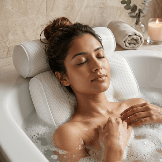 Bath Pillow with Suction Cups