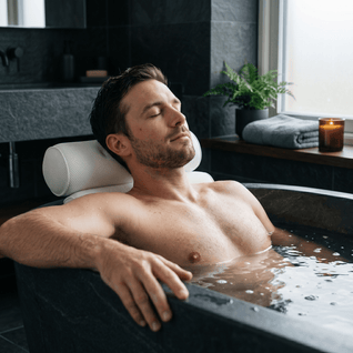 Bath Pillow with Suction Cups