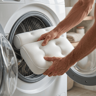 Bath Pillow with Suction Cups