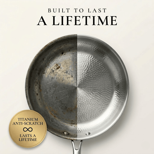 Titanium Hammered Frying Pan