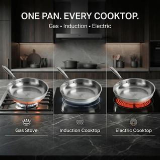 Titanium Hammered Frying Pan
