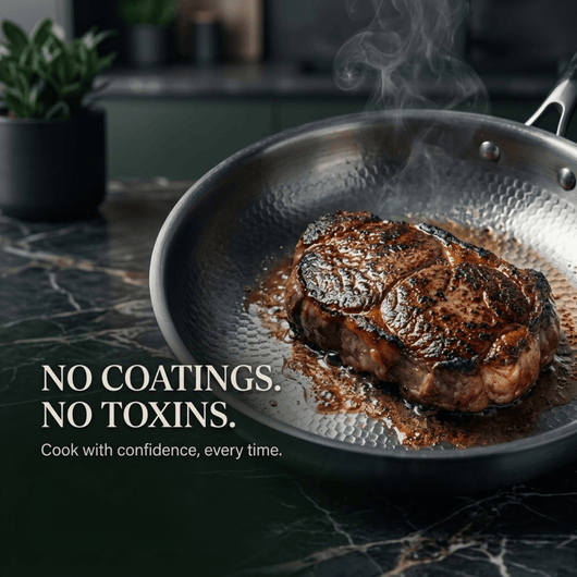 Titanium Hammered Frying Pan