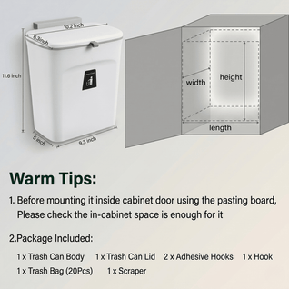 Mountable Kitchen Compost Bin