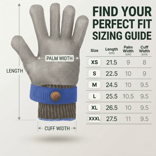 Cut Resistant Gloves for Fish Cleaning, Kitchen & Meat Cutting