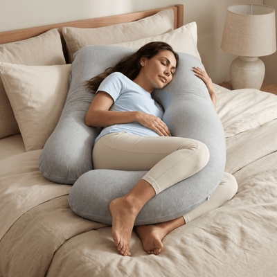 U-Shaped Full Body Pillow with Cooling Cover