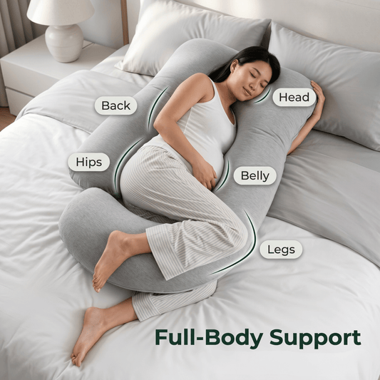 U-Shaped Full Body Pillow with Cooling Cover