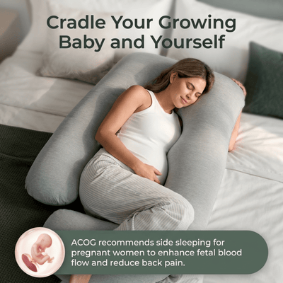 U-Shaped Full Body Pillow with Cooling Cover