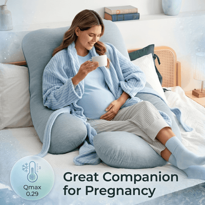 U-Shaped Full Body Pillow with Cooling Cover