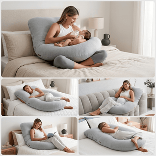 U-Shaped Full Body Pillow with Cooling Cover