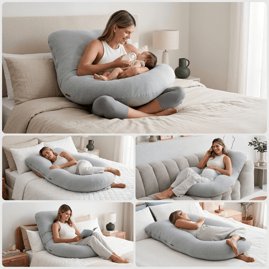 U-Shaped Full Body Pillow with Cooling Cover