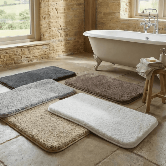 Plush Microfiber Bathroom Rug