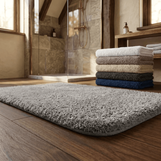 Plush Microfiber Bathroom Rug