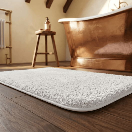 Plush Microfiber Bathroom Rug