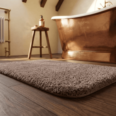 Plush Microfiber Bathroom Rug