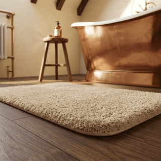Plush Microfiber Bathroom Rug