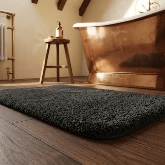 Plush Microfiber Bathroom Rug