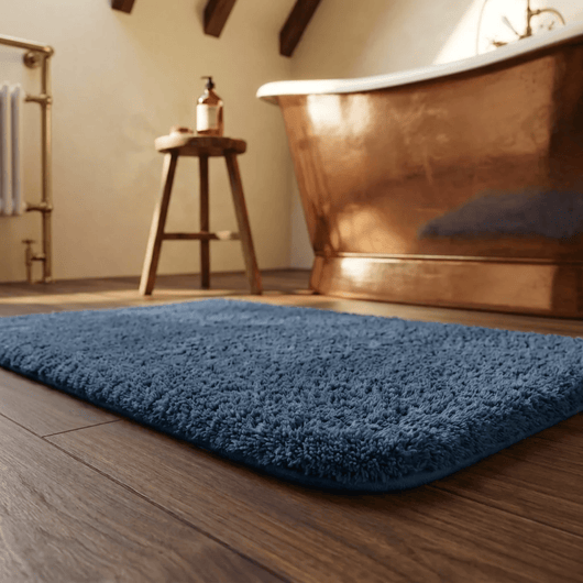 Plush Microfiber Bathroom Rug