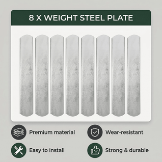 8Pcs Weight Steel Plates