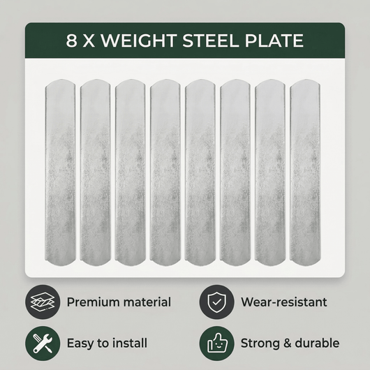 8Pcs Weight Steel Plates