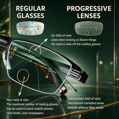 Progressive Multifocal Reading Glasses