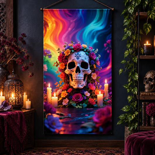 Christmas and Halloween Door Cover