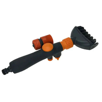 Filter cleaner wand in use on a spa filter