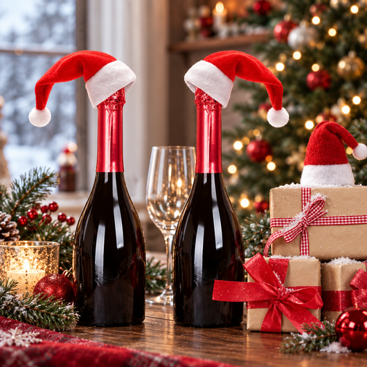 Santa Hat Cutlery Covers, Set of 10