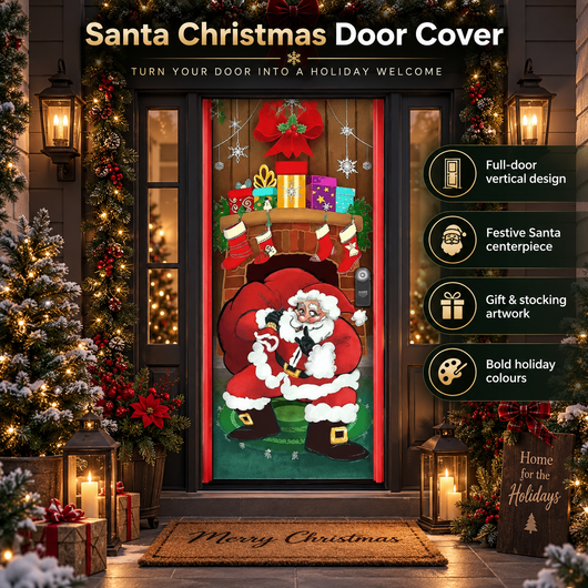Christmas and Halloween Door Cover