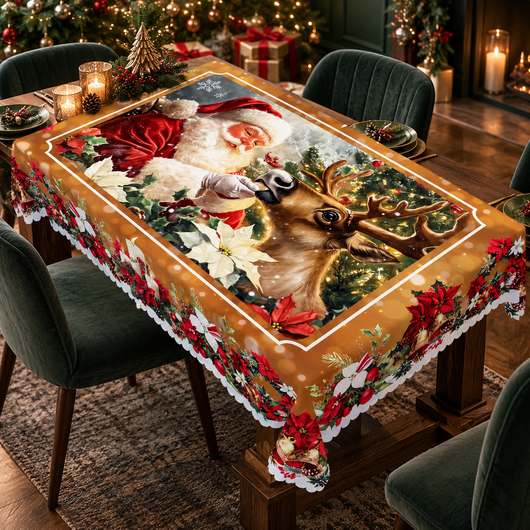 Festive Christmas Tablecloth